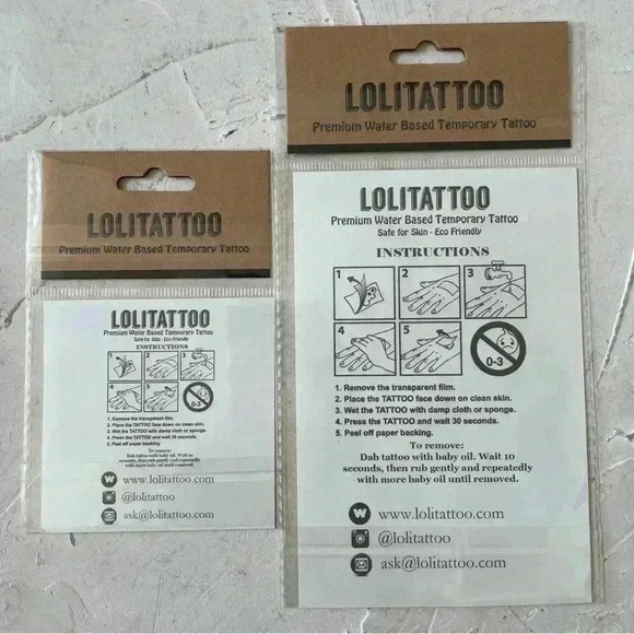 Temporary Tattoos Japanese Kokeshi Dolls and Schnauzer Dog Bundle - NEW - Picture 2 of 9